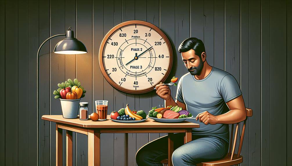 timing meals on hcg